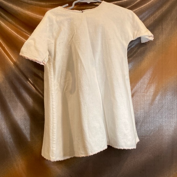 Vintage Embroidered Cream 1930’s cotton flannel. Box A - Picture 5 of 5